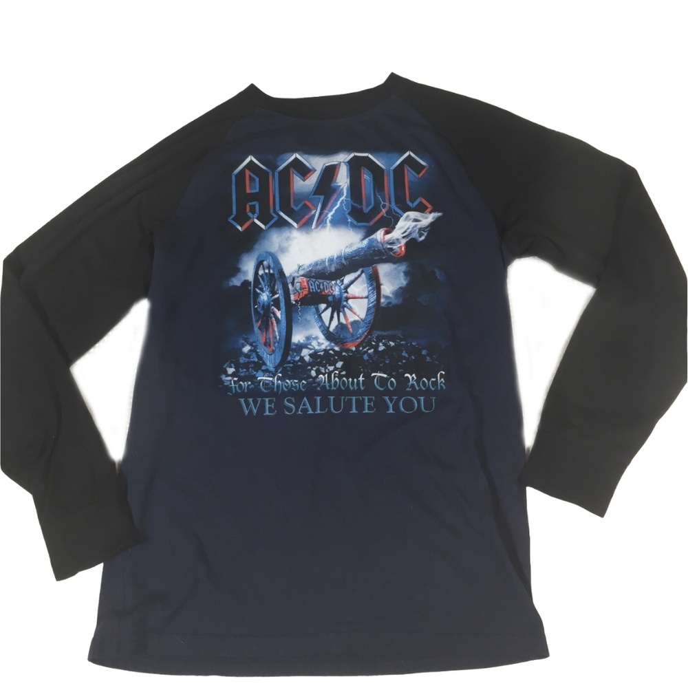 AC/DC T-Shirt Long sleeve Size M "We salute you"